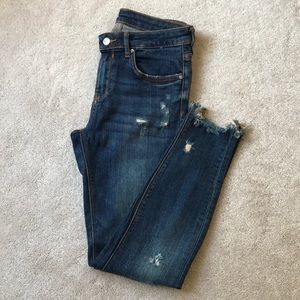 Zara mid rise skinny jeans